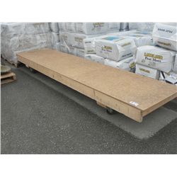 LARGE WOODEN MATERIAL FLAT DOLLY