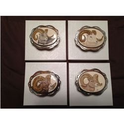 Marv Clyncke custom Belt Buckles - Set of 4