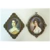 Image 1 : Miniature-paintings, 2 pieces...