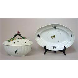 A Tureen with lid and saucer...