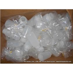 BOX: PLASTIC LAB BOTTLES