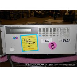 HP 6050A SYSTEM DC ELECTRONIC LOAD S741289 (print sequence:) 56949