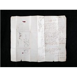 1860 Antique Original Hand Written Debt Letter Germany