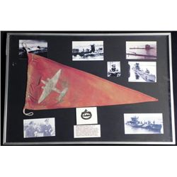 WWII U-Boat Kill Flag-Lockheed Bomber Emblem + Photos