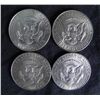 Image 2 : 4 Different Unc Kennedy 40% Silver Half Dollars