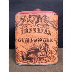 Antique Civil War Gun Powder Tin Eureka Powder Works