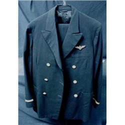 WWII NAVY PILOT UNIFORM + PANTS - OFFICER PILOT'S EAGLE