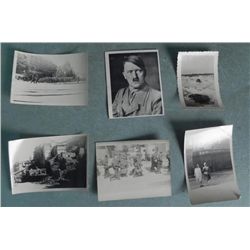 6 NAZI PHOTOS-HITLER-NAZI GRAVE-NAZI POW'S, DAMAGE