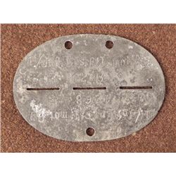 NAZI WEHRMACHT DOGTAG-1ST INFANTRY DIV BATT.1-MOTORIZED