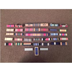 32 US VINTAGE RIBBON BARS, MOSTLY WWII