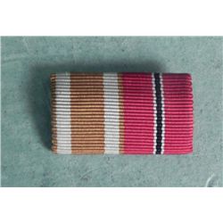 NAZI DOUBLE RIBBON BAR-ORIG-INCLUDE RUSSIAN FRONT MEDAL