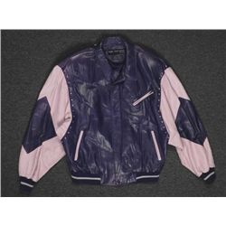 Marc Buchanan Pelle Pelle Soda Club Blue Leather Jacket