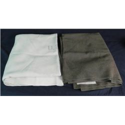 US NAVY & US ARMY WWII WOOL FIELD BLANKETS