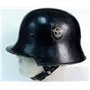Image 1 : WWII Nazi Police Helmet w Double Insignia + Full Lining