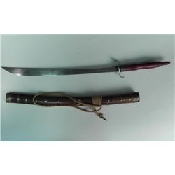 VIETNAM MONTAGNARD TRIBAL SWORD-NW ANNAM MTS-W SCABBARD