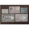 Image 1 : NAZI OCCUPIED FRENCH CURRENCY- & 4 PER-WAR NOTES
