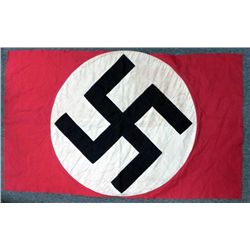 WWII Double Sided Nazi Swastika Balcony Flag