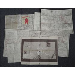 U.S. FIGHTING 4TH DIVISION WWI & WWII ORIG WAR MAPS