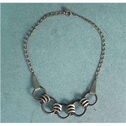 BRASS ART-DECO NECKLASS-WWII ERA