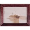 Image 1 : WWII 1944 U.S. BATTLESHIP G I PHOTO NEW GUINEA -FRAMED