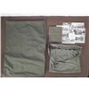Image 1 : WWII ARMY LOT- 2 OD EQUIP. BAGS-1 SMALL KIT, POSTCARDS