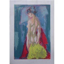 Jan De Ruth, After the Bath, Signed Lithograph