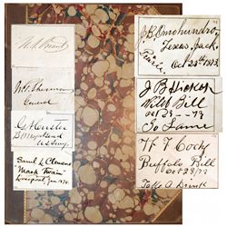 Extremely Rare J. B.Hickok/Wild Bill, and A plethora of famous 19th century celebrities  made their 