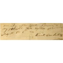 David Crockett ADS Promissory Note