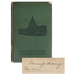 Warren G. Harding Rare Signed Book
