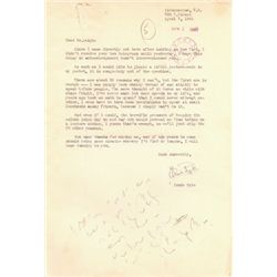 Important Ernie Pyle Letter "turns me white with stage fright"