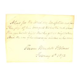 Oliver Wendell Holmes