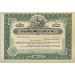 Chaplin Studios Stock Certificate