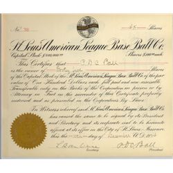 St Louis American League Base Ball Co