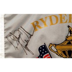 Ryder Cup Flag Signed By Tiger Woods