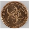 Image 2 : 1oz .999 Fine Copper Zombie Style Round