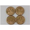 Image 1 : 4 Solid Bronze Commemorative Medals
