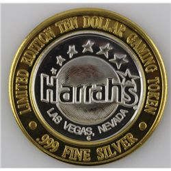 Harrah's Gaming Token With .999 Silver