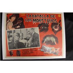 Vintage "The Battle Of The Monsters" Movie Print