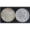 Image 1 : Lot of 2 Buffalo Nickels includes 1st year Type !