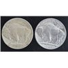 Image 2 : Lot of 2 Buffalo Nickels includes 1st year Type !