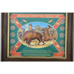 Framed American Frontier Nickel Set