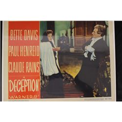 Movie Print "DECEPTION" Bette Davis&Paul Henreid