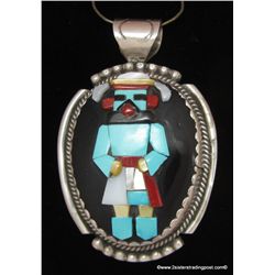 Sterling Silver Reversible Kachina Pendant