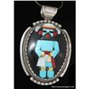 Image 2 : Sterling Silver Reversible Kachina Pendant