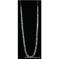 30" Heishi Turquoise Necklace