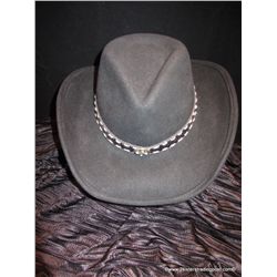 SCALA 100 Percent Black Wool Cowboy Hat