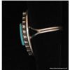 Image 3 : Marquise Cut Turquoise and Sterling Ring