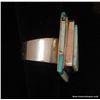 Image 7 : rn Triangle Opal and Sterling w/Opal and Turquoise Inlay Ring