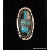 Image 10 : Oval Inlay of Turquoise, MOP and Jet Ring