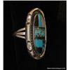 Image 8 : Oval Inlay of Turquoise, MOP and Jet Ring